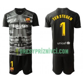 Fotbalový Komplet FC Barcelona Brankářské TER STEGEN 1 Dětské IV 2019-2020 Krátký Rukáv (+ trenýrky)